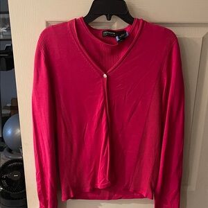 Liz Claiborne Vibrant Pink Sweater